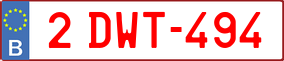 Truck License Plate
